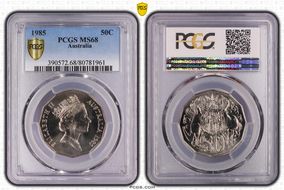 1985 50C MS68