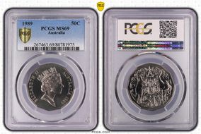 1989 50C MS69