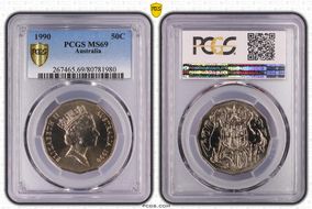 1990 50C MS69