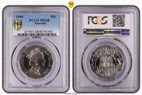 1990 50C MS68