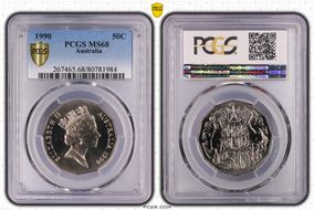 1990 50C MS68