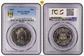 1993 50C MS68