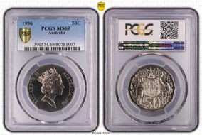 1996 50C MS69