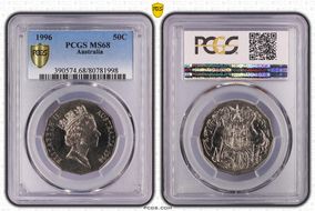 1996 50C MS68