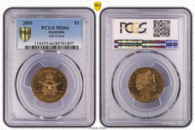 2001 $1 Air Force MS66