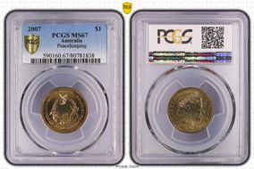 2007 $1 Peacekeeping MS67