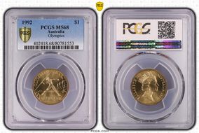 1992 $1 Olympics MS68