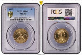 1992 $1 Olympics MS69