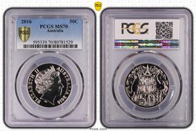 2016 50C Silver MS70