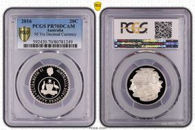 2016 20C 50 Yrs Decimal Currency PR70DCAM