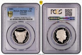 2001 20C Tasmania PR70DCAM