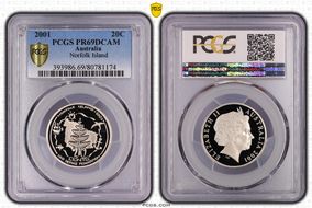 2001 20C Norfolk Island PR69DCAM