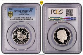 2001 20C Norfolk Island PR70DCAM