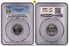 1987 5C Low Echidna MS69