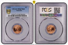 1991 1C MS67RD