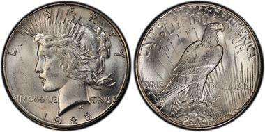1928-S $1 MS64+