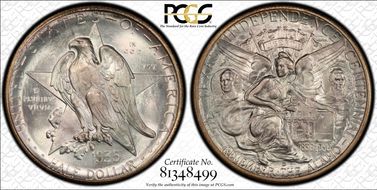 1935-D 50C Texas MS68