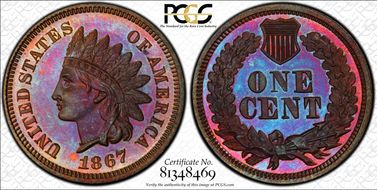 1867 1C PR66RB