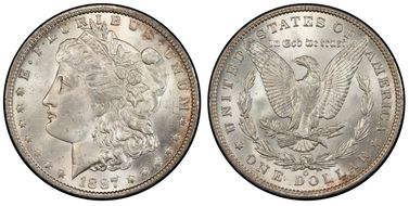 1887/6-O $1 MS64+