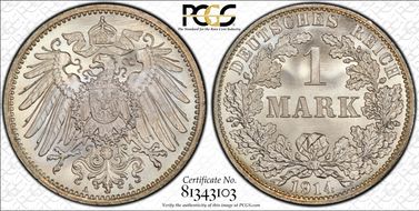 1914-A Mark J-17 Ag MS68