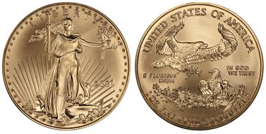 2001 $50 Gold Eagle MS70