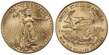 1997 $25 Gold Eagle MS70