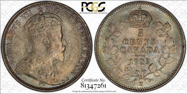 1903-H 5C Small H MS67