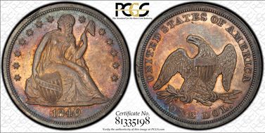 1849 $1 MS63