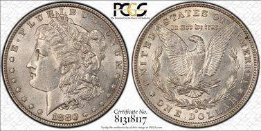 1880-O $1 AU55