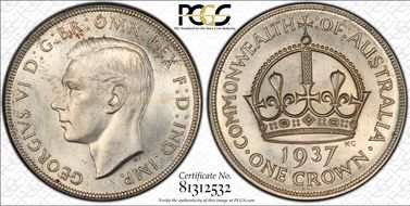 1937 Crown KM-34  Ag MS64