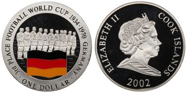 2002 $1 World Cup Germany 3rd Place PR67DCAM