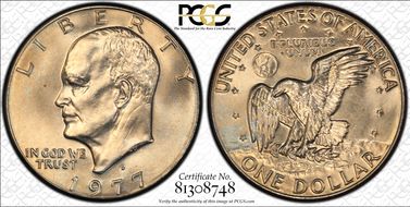 1977-D $1 MS65