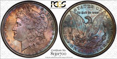 1886 $1 MS66
