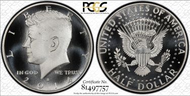 2014-S 50C Enhanced - Silver 50th Anniversary Set MS69PL