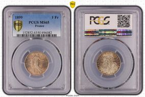 1899 1 Fr Gad-467 F-217 MS65