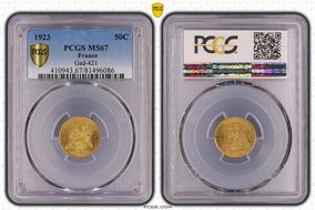 1923 50C Gad-421 F-191 MS67