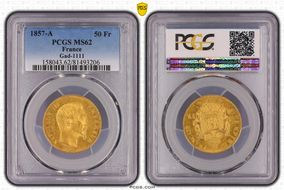 1857-A 50 Fr Gad-1111 F-547 MS62