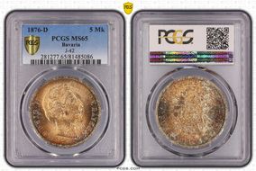1876-D 5 Mk J-42 MS65