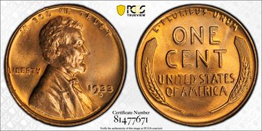 1933-D 1C MS67RD