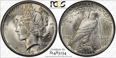 1923-D $1 VAM 1E, Extra Hair MS63