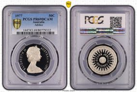 1977 50C Jubilee PR69DCAM