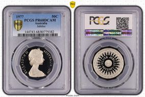 1977 50C Jubilee PR68DCAM