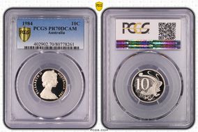 1984 10C PR70DCAM