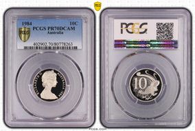 1984 10C PR70DCAM