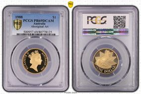 1988 $1 Aboriginal Art PR69DCAM
