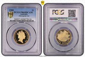 1988 $1 Aboriginal Art PR69DCAM