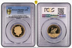 2009 $1 Astronomy PR69DCAM