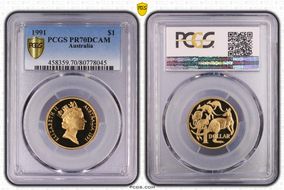 1991 $1 PR70DCAM