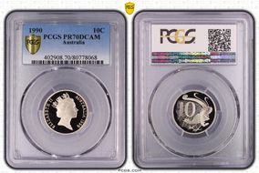 1990 10C PR70DCAM