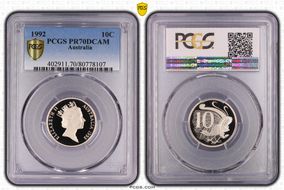 1992 10C PR70DCAM